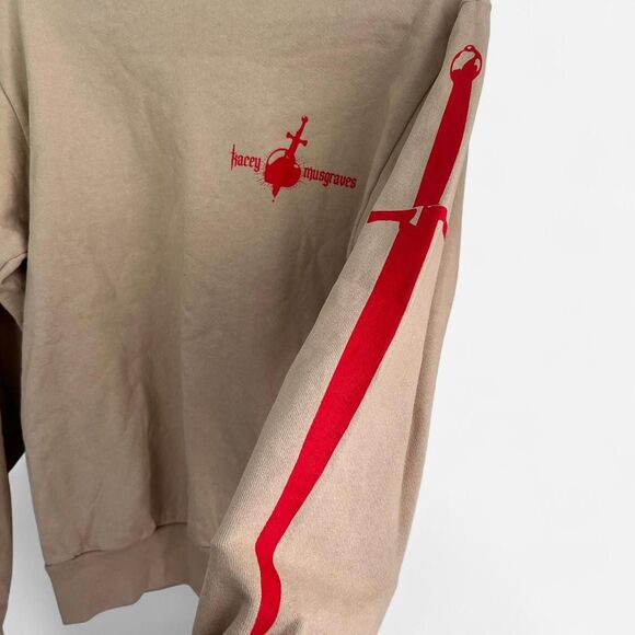 Kacey musgraves Star Crossed Unveiled Tour red tan oversized graphic Sweatshirt - Picture 4 of 6